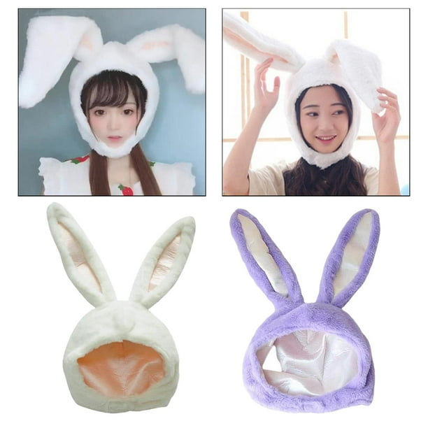 2pcs Cartoon Animals Rabbit Ear Hat Costume Headwear Plush StyleD Salvador Sombrero Mujer Niña