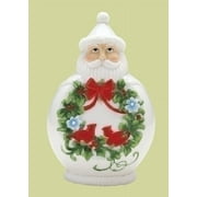 Roman 7.5" White and Green Scandinavian Santa Claus Christmas Figurine