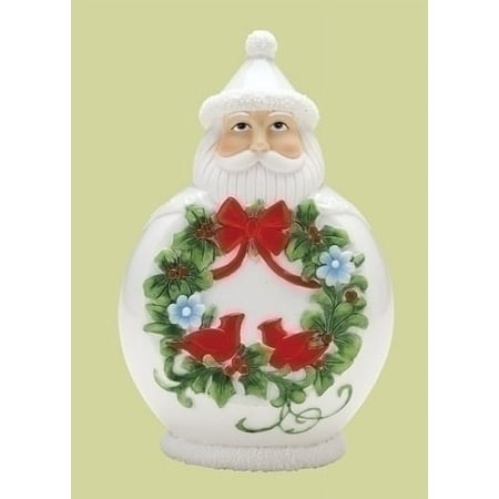 Roman 7.5" White and Green Scandinavian Santa Claus Christmas Figurine