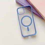 for iPhone 11 Pro Case Magnetic [Support Magsafe Charger] Wireless Anti-Scratch Shockproof Clear Four Corner Cushion Durable Anti-Dropping Cover for iPhone 11 Pro, Lightpurple
