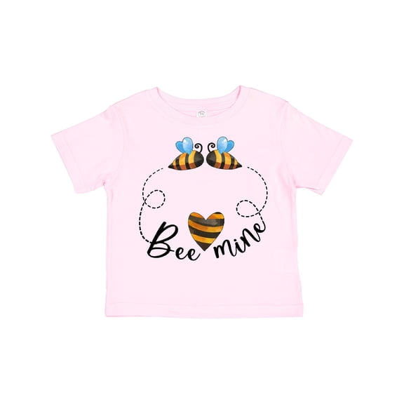 Inktastic Valentine’s Day Bee Mine Cute Bees and Heart Boys or Girls Toddler T-Shirt