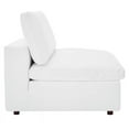 thumbnail image 5 of Modway Commix 6-Piece Down Filled Overstuffed Vegan Leather Sectional Sofa in White, 5 of 11