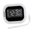 thumbnail image 4 of Reloj del reloj despertador reloj de despertador fuerte de escritorio portátil 12/24 horas relojes eléctricos para Estándar, 4 of 8