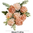thumbnail image 3 of 8 Head Artificial Hydrangea, 8 Heads Faux Hydrangea Artificial Flower Bouquet, Realistic Silk Floral Arrangement, Wedding Home Decor for Living Room Table Centerpiece and Party, 3 of 6