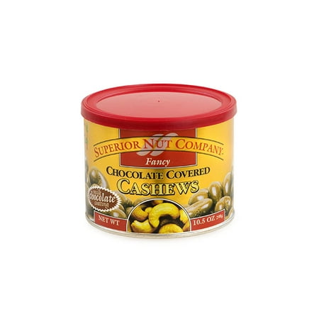 Fancy Chocolates - Superior Nut Fancy Chocolate Covered Cashews, 10.5 oz, 12 Count