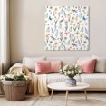 thumbnail image 5 of Spring Floral Wall Art Painting on Canvas, Elegant Pastoral Flowers Dragonfly Watercolor Canvas Art Home Prints Wall Art Framed Modern Artwork for Living Room Bedroom Wall Decor 20x20in, 5 of 9