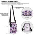 thumbnail image 6 of HELLHERO Lightweight Polyester Women Messenger Bag Women 4.33x1.97x7.09 Butterfly Flowers, 6 of 7