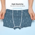 thumbnail image 3 of Yiaed Chemical Formulas And Objects Print Boys' Boxer Briefs Cotton Casual Stretch Comfort Boys Boxers - Kids Boxer Briefs Underwear for Boys (6-18)-Large, 3 of 5
