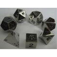 thumbnail image 2 of Metal Dice Polyhedral Set of 7 die (7) Silver, 2 of 2