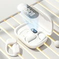 thumbnail image 4 of Auriculares inalámbricos Bluetooth 5.3 | Auriculares ligeros para colgar las orejas con micrófono | Resistente al agua IPX4 | Reducción de ruido | Controles táctiles inteligentes | 90g | Estuche de, 4 of 9