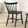 thumbnail image 4 of Furniture of America Winsto Spindle Back Solid Wood Side Chairs, Set of 2, Black, 4 of 7