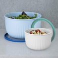 thumbnail image 6 of Oggi Prep, Store & Serve Plastic Bowl w/See-Thru Lid- Dishwasher, Microwave & Freezer Safe, (2.6 qt) Blue w/Dk Blue Lid, 6 of 7