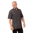 thumbnail image 2 of Chef Works Men's Delancey Chef Coat, Black, Medium, 2 of 10