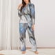 thumbnail image 2 of Fotbe Horses Running Through The Water Conjunto de Pijama de Manga Larga para Mujer con Estampado, Ropa de Dormir de 2 Piezas, Conjunto de Casa Suave y Cómodo con Bolsillos-Large, 2 of 7