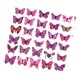 thumbnail image 4 of 200 pegatinas de mariposas para pared, calcomanías de mariposas rústicas hechas a mano. Violeta, 4 of 9
