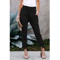 thumbnail image 3 of ABPHQTO Joggers casuales con bolsillos negros para mujer, 3 of 5