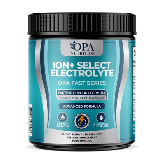 OPA Fast Series ION Select Electrolyte Powder, Blue Raspberry – 30 Servings