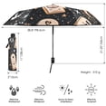 thumbnail image 3 of Creative Tombstone Folding Umbrella UV50+ Waterproof Sun Protection Auto Open Close Compact Fiberglass Frame, 3 of 8