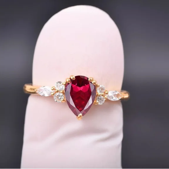 Certified Natural Ruby Ring 925 Sterling Silver Handmade Engagemant Ring