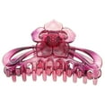 thumbnail image 4 of Unique Bargains 1 Pc Fashion Rose Flower Hair Clips Hairdo Clip Wine Red, 4 of 5