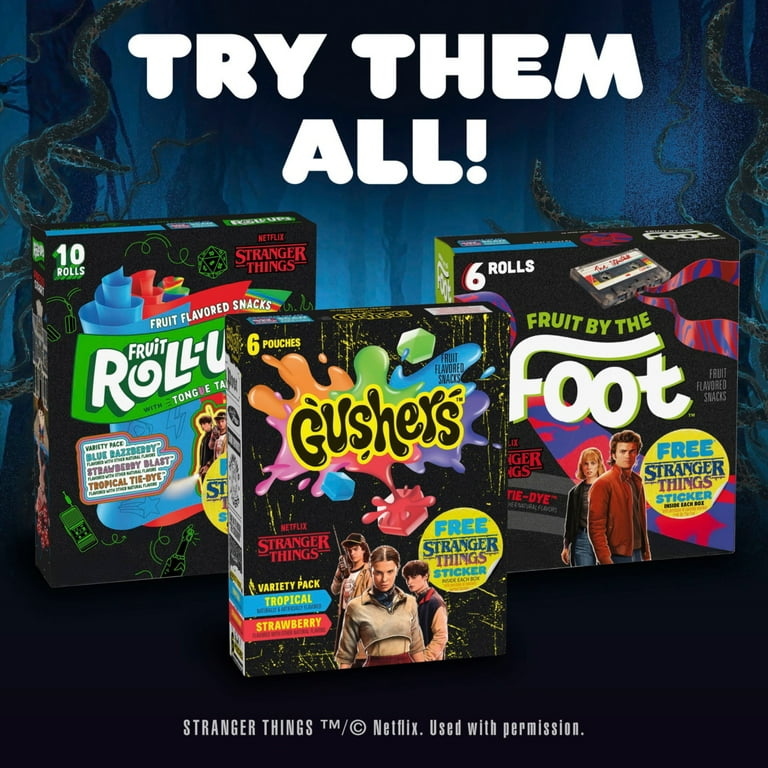 3 pack) Fruit by the Foot Fruit Flavored Snacks, Berry Tie-Dye