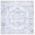 thumbnail image 2 of SAFAVIEH Arizona Patricia Medallion Machine Washable Area Rug, Ivory/Grey, 6' x 6' Square, 2 of 13