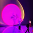 thumbnail image 1 of shiyou-Sunset Lamp Projection, 16 Colors Changing Projector LED Mellow Floor Lamp Rainbow Night Light 360 Degree Rotation for Photography/Party/Home Decor, 1 of 4