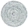 thumbnail image 2 of SAFAVIEH Braided Bernica Solid Polyester Reversible Area Rug, Ivory/Black, 5' x 5' Round, 2 of 7