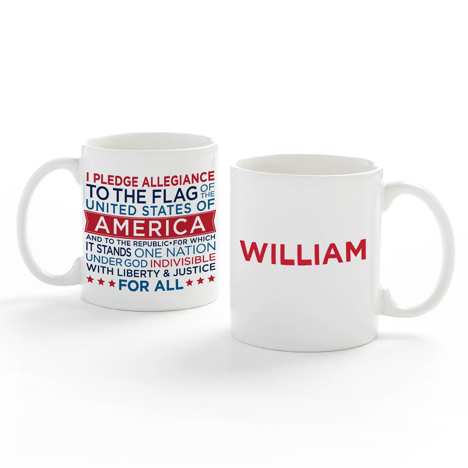 I Pledge Allegiance Personalized USA Coffee Mug
