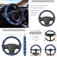 thumbnail image 3 of FORUDESIGNS Turtle Hibiscus Heart Pattern Car Accessories Set 10 Pack Car Seat Covers Car Trash Can Steering Wheel Cover Auto Air Vent Storage Bag Coasters Keychain Universal Fit for SUV Van Truck, 3 of 7