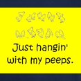 thumbnail image 3 of CafePress - Just Hangin' With My Peeps T Shirt - Men's Classic Graphic Cotton T-Shirt, 3 of 4