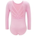 thumbnail image 4 of Afdoent Girls Dresses Dance Long Sleeve Leotard With Back And Sparkly Skirt Two Piece For Performance Gymnastics Practice 7-8 Years, 4 of 9