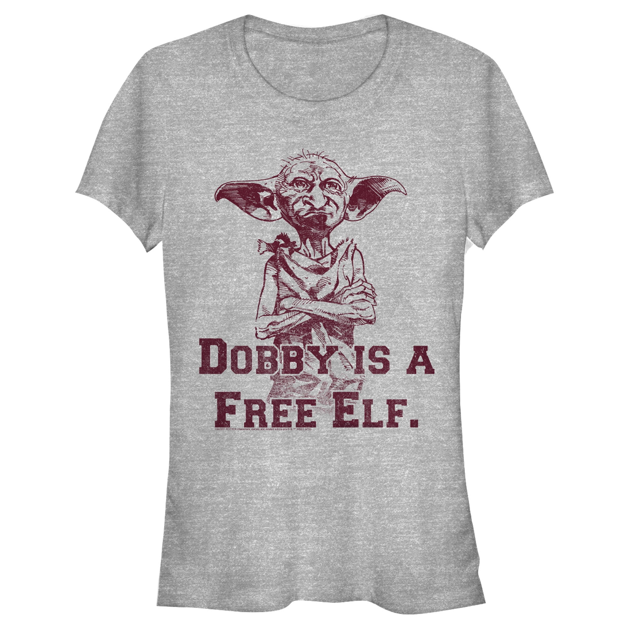 Harry Potter Womens Dobby Free The House Elves Bathrobe Dressing Gown Ladies One Size Black