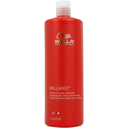 Wella Brilliance Shampoo For Coarse Colored Hair, 33.8