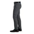 thumbnail image 3 of KENNETH COLE Mens Gray Flat Front Windowpane Plaid Slim Fit Stretch Pants 36 X 29, 3 of 3