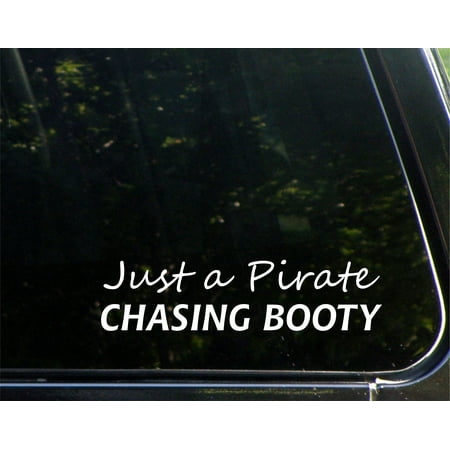 Pittsburgh Pirates Die Cut Window Just A Pirate Chasing Booty - 8-3/4