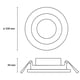 thumbnail image 3 of Estevez luminario LED empotrable SWING LED, 7W, 3000K luz cálida, oro, 3 of 5