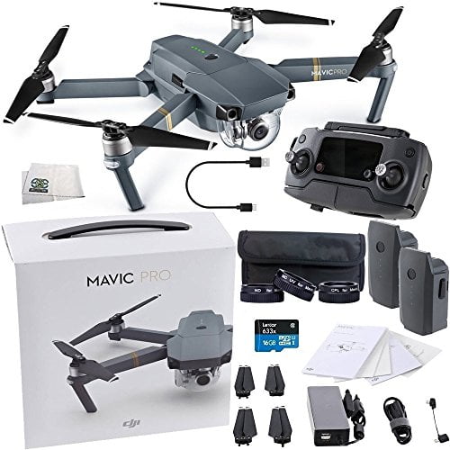 dji mavic pro collapsible quadcopter drone essentials bundle