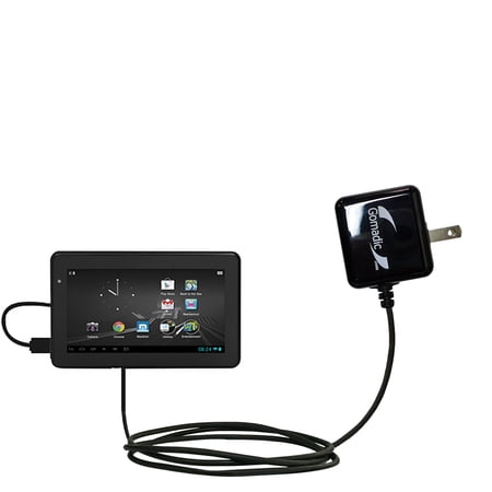 Gomadic Intelligent Compact AC Home Wall Charger suitable for the D2 D2-1061G - High output power with a convenient, foldable plug design - Uses TipEx