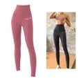 thumbnail image 1 of Mallas de compresión Macarena para mujer Pantalones capris de yoga alto control de barriga XL rojo, 1 of 6