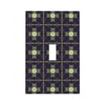 thumbnail image 1 of DouZhe 1-Gang Toggle Switch Wallplate, Green Circles Decor Decorative Wall Plates, 1 of 7