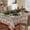Colorfull, variant on Gingerbread Man Snowman Tree Winter Tablecloth Rectangle Christmas Table Cloth Washable Table Covers for Indoor Dining Home Party Xmas Decorations 60x84 Inch