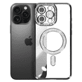 thumbnail image 4 of Entronix Magnetic Clear Case Compatible with iPhone 16 Pro, Sparkly Crystal Cover, Black, 4 of 9