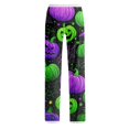 thumbnail image 5 of Domzest Halloween Pajama Pants Women Halloween Graphic Wide Leg Pajama Bottoms Drawstring Elastic Waisted Cute Pj Bottoms Green XXL, 5 of 6