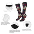 thumbnail image 6 of Easygdp Roses Skulls Soccer Socks Sport Knee High Socks Calf Compression Athletic Socks for Men and Women, 6 of 9