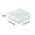2 Pack Sliced Cheese Container for Fridge, Clear Plastic Butter Block Cheese Slice Storage Box