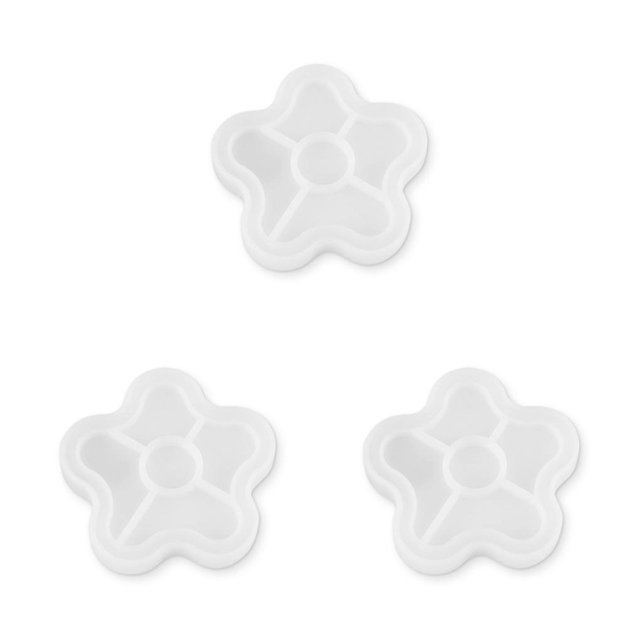 Naiovety Molde de silicona para posavasos, adorno artesanal, moldes de epoxi DIY, juego de moldes de fundición de forma especial, molde de flor Type1 NO1