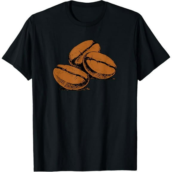 Coffee Lover - Caffeine Espresso Coffee Beans T-ShirtMen's and women's gift, black and white T-shirt, size: Extra large S-4XL