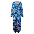 thumbnail image 5 of Odeerbi Matching Family Christmas Pajamas Sets Parent-Child Warm Hooded Jumpsuit Set Xmas Printed Home Wear Loungewear Sleepwear Jammies for Dad, 5 of 6