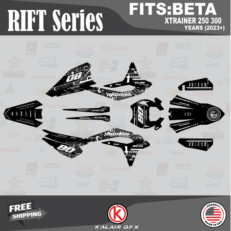 Kalair GFX Graphics Kit for Beta XTRAINER 250 and XTRAINER 300 (All Years) Rift Series
